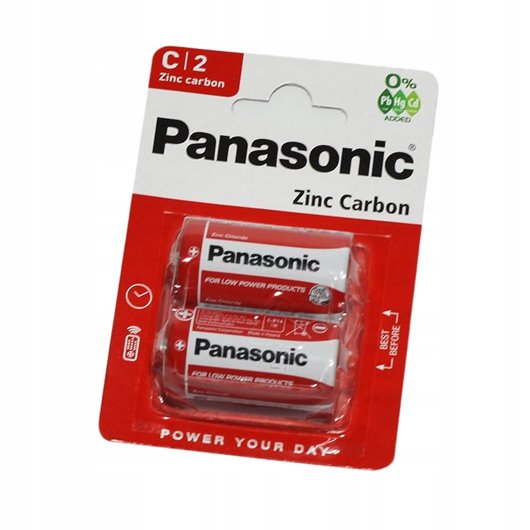 Panasonic Zinc Carbon D (R20) 1,5V – zestaw 2 szt.