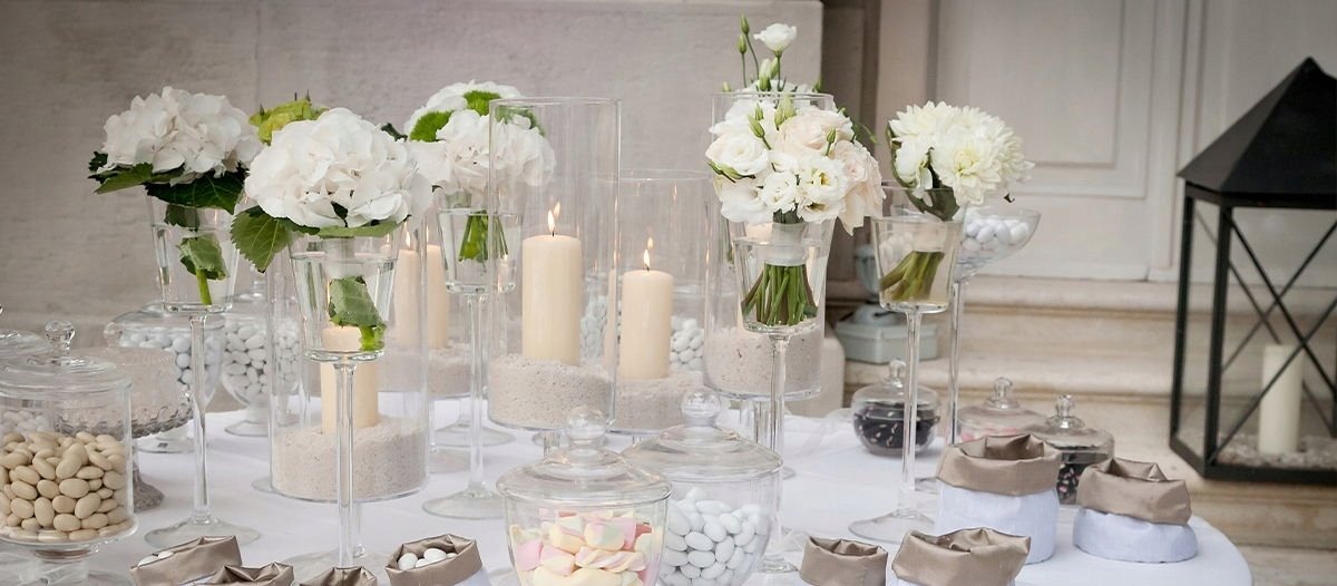 Świeca parafinowa Bezzapachowa Aura Bispol biała 60/150