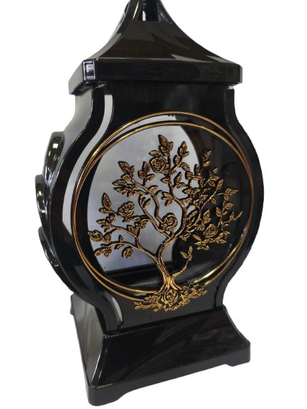 Znicz Kapliczka Drzewko Czarno Złoty