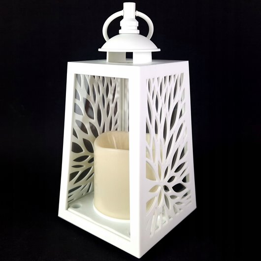 Lampion LED ozdobny na grób do ogrodu Cortina AŻUROWY 20,5cm