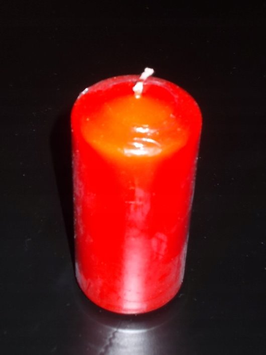 Świeca pieńkowa walec BISPOL Aura sw50/100-030 (czerwona) ~20h 10 cm wys