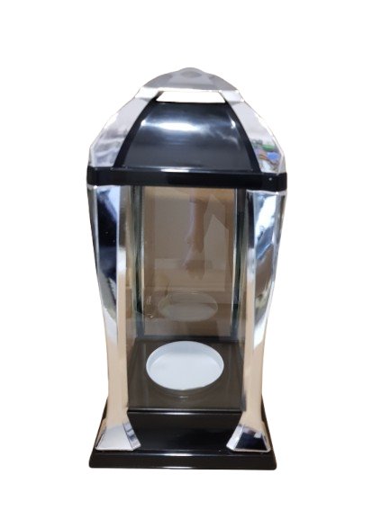 Nowoczesna kapliczka z srebrnymi dodatkami 31 cm