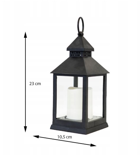 Latarnia Home Styling Collection tworzywo sztuczne 23 cm