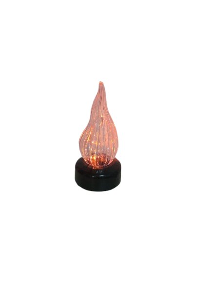 Świeca Dekoracyjna LED Czarny z Ruchomym Płomieniem Wkład do zniczy 15 cm