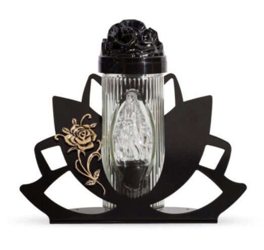 Znicz Kapliczka nowoczesna artystyczna metalowa + wkład gratis