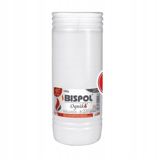 Wkłady do zniczy parafinowe BISPOL Ognik WP5N 5 dni/ 120h 18 wys. 18szt