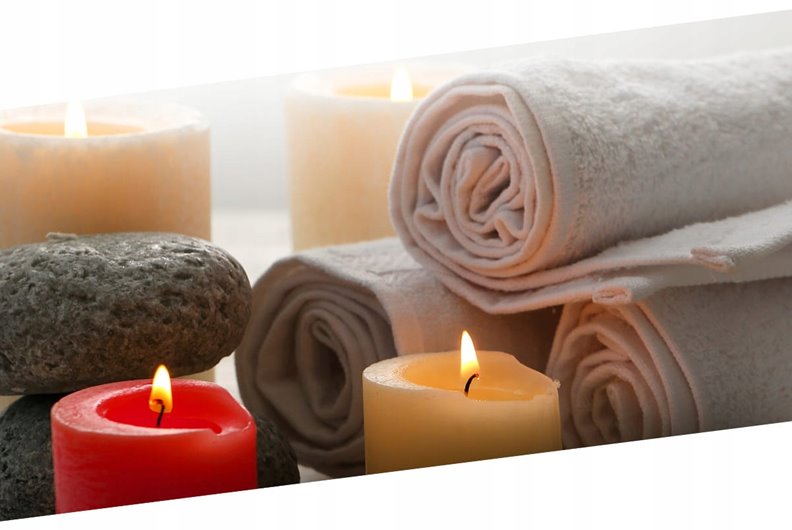 Świeca bezzapachowa Aura Bispol 70/150 czerwony