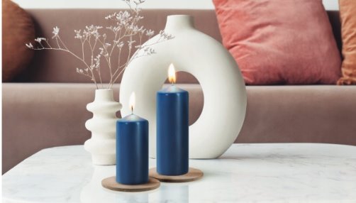 Świeca parafinowa Bezzapachowe Aura Bispol 60/150