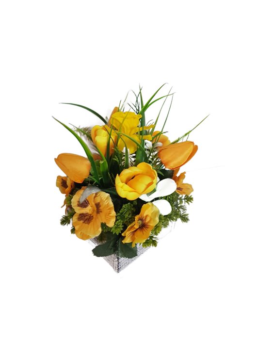 Kompozycja Wiosenna  żółtych kwiatów