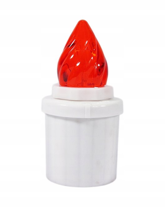 Wkład LED do zniczy Max 12cm świeca LED BATERIE W ZESTAWIE