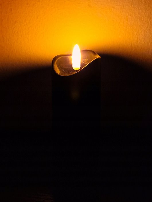 Wkład led do zniczy Cortina 17,5 cm Świeca Czarna
