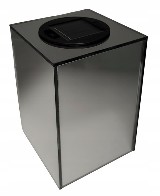 Lampion lustrzany 3D solarny LINDO HOME Sześcian LED 18 cm