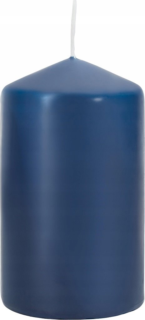 Świeca walec PIEŃKOWA BISPOL Aura 30H 10CM wys. 5,8 szer SW60/100 GRANATOWA
