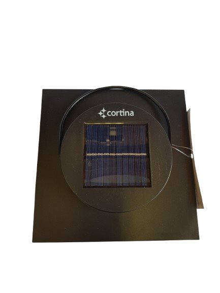Nowoczesny Znicz  kapliczka solarna Cortina   czarna szklana masywna