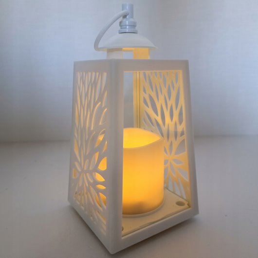 Lampion LED ozdobny na grób do ogrodu Cortina AŻUROWY 20,5cm