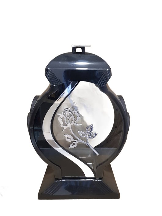 Elegancka kapliczka z srebrną różą 34 cm