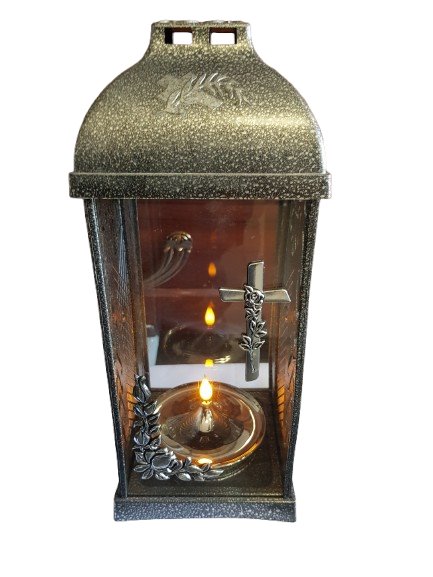 Nowoczesny led mini waza srebrny