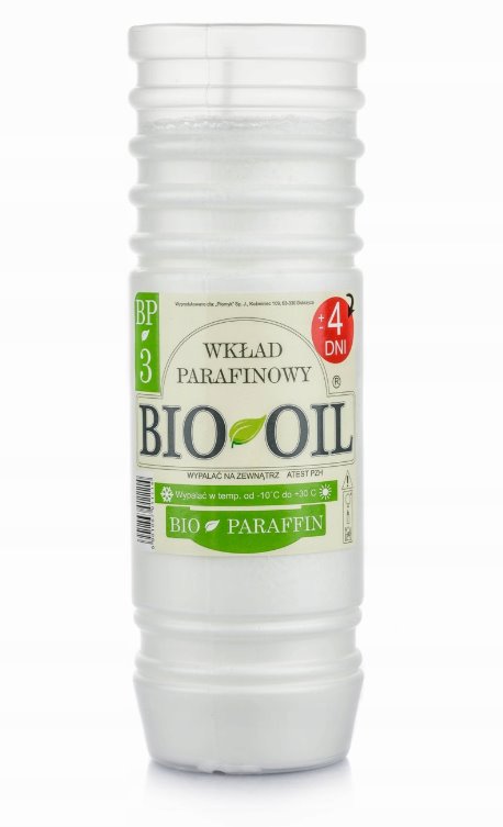 Wkład do zniczy parafinowy BIO-OIL BP3 4 dni 18 fi 5,6 cm