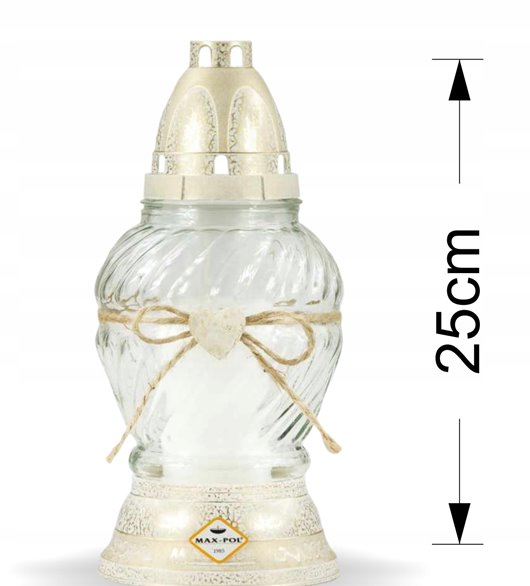 Znicz parafinowy Max-Pol do 35h wys. 25 cm