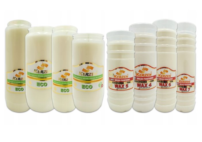 Wkład do zniczy olejowy Kerzen ECO 1 60h 2,5 dnia 1 sztuka