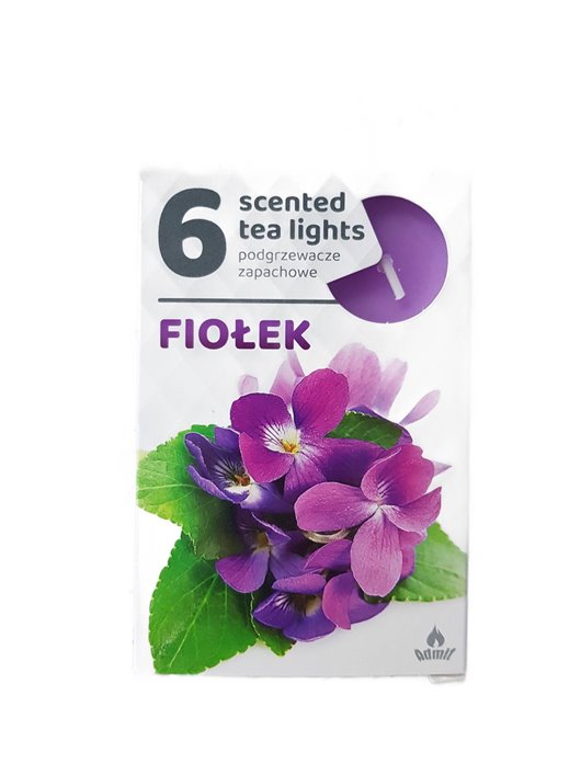 Świeca tealight parafinowa Fiołek