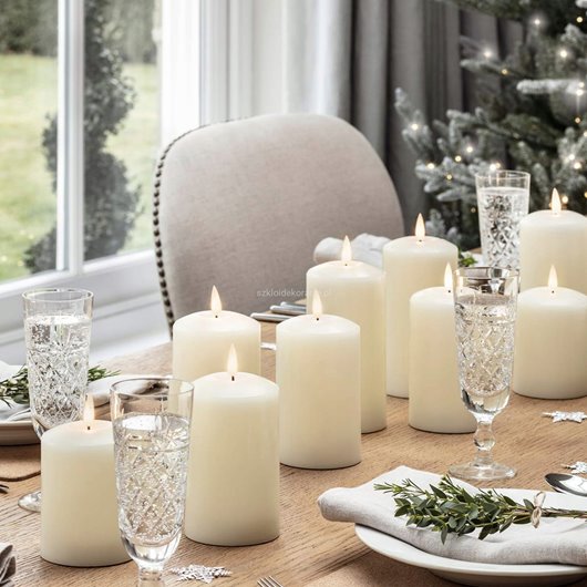 Świeca walec BISPOL 20H 10CM SW50/100 KREMOWA ECRU