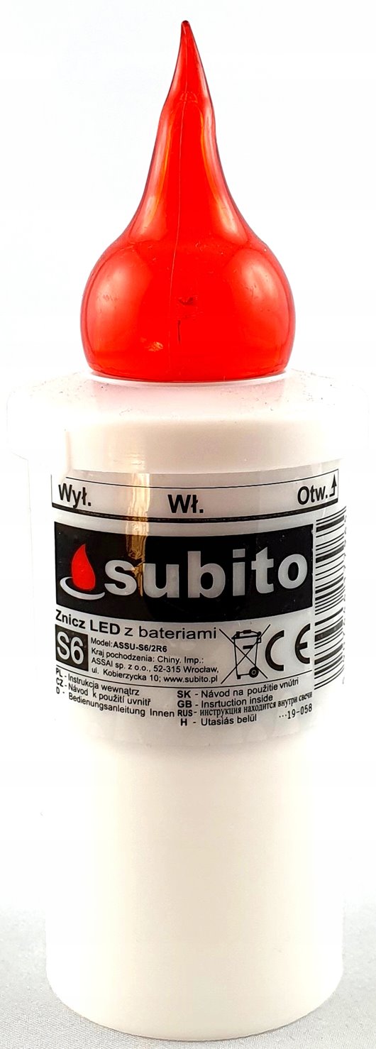 Wkład LED Subito S6 czerwony