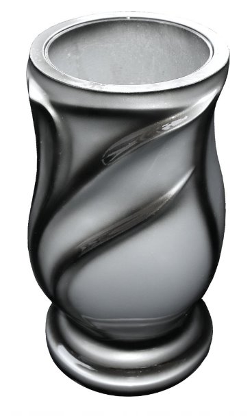 Wazon na cmentarz- Wazon Nagrobny W5 Szary Cień