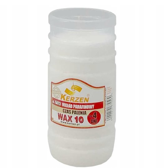 Wkład parafinowy do zniczy Kerzen WAX 10 4 dni