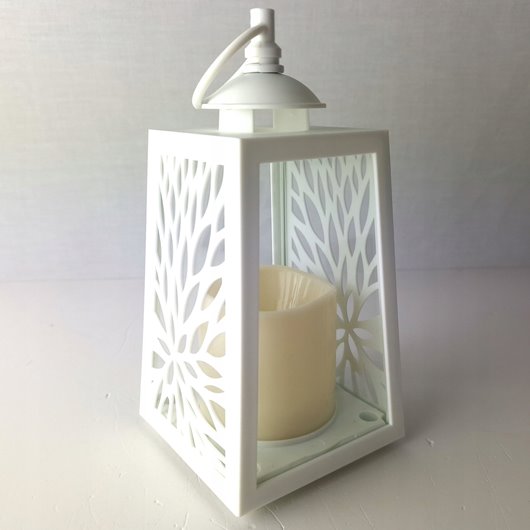 Lampion LED ozdobny na grób do ogrodu Cortina AŻUROWY 20,5cm