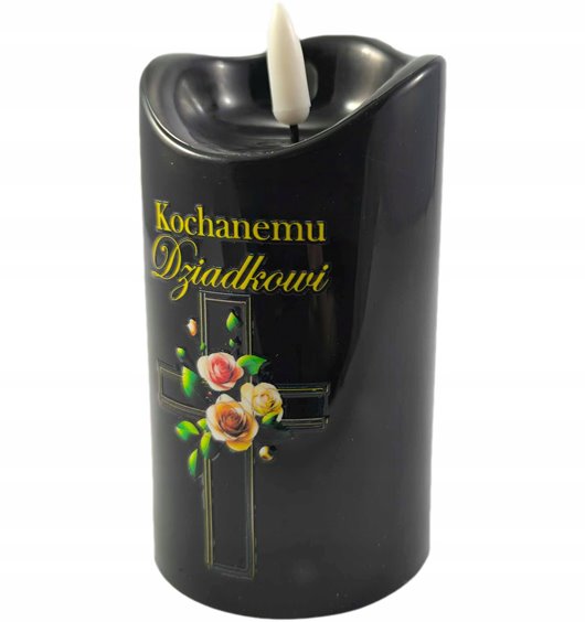 Wkład led do zniczy Cortina 12 cm*7 cm" Kochanemu Dziadkowi"