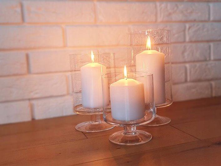 Świeca pieńkowa walec BISPOL Aura sw50/100-090 (biała) ~20h