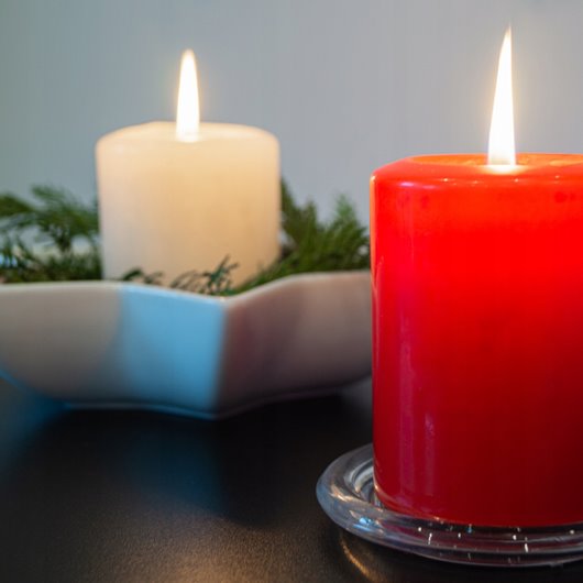 Świeca parafinowa biała Bezzapachowa Aura Bispol 80/200cm