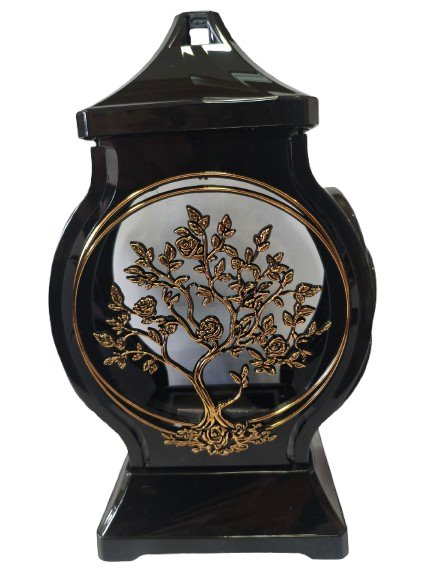 Znicz Kapliczka Drzewko Czarno Złoty