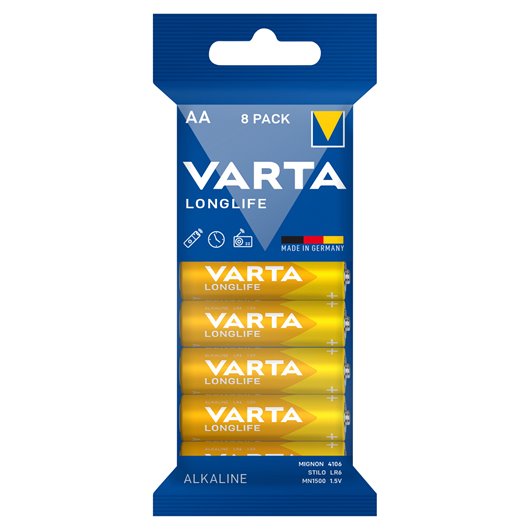 Bateria alkaliczna Varta AA (R6) 8 szt.