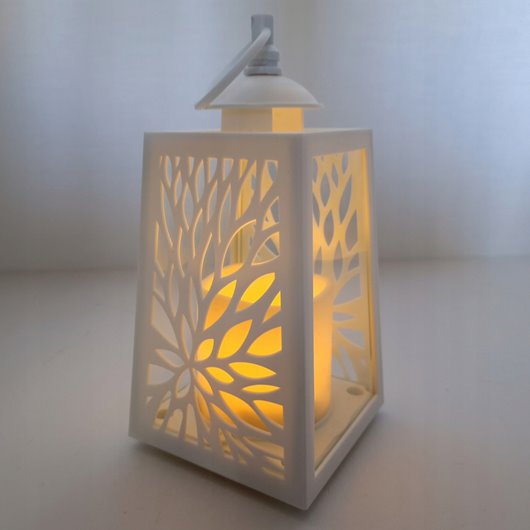 Lampion LED ozdobny na grób do ogrodu Cortina AŻUROWY 20,5cm