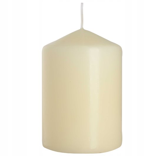 Świeca parafinowa bezzapachowa Aura Bispol 70x100 ecru