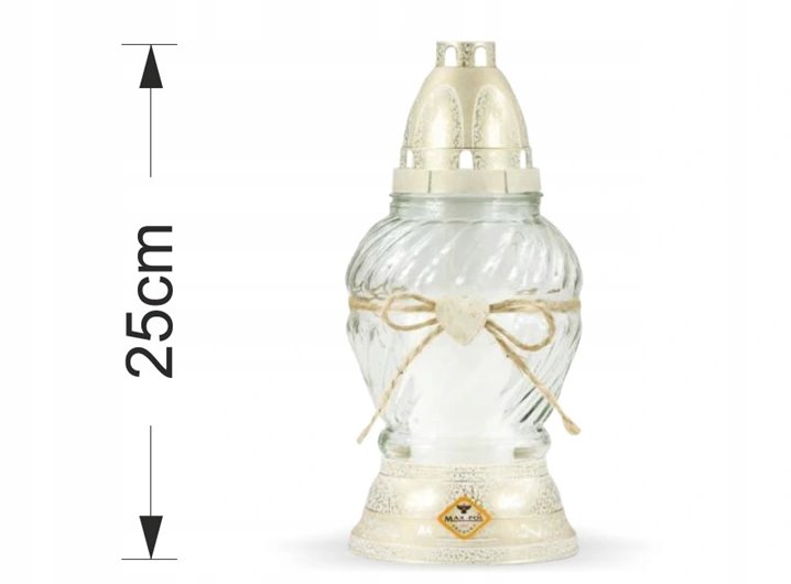 Znicz parafinowy Max-Pol do 35h wys. 25 cm