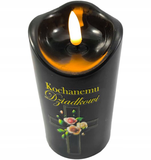 Wkład led do zniczy Cortina 12 cm*7 cm" Kochanemu Dziadkowi"