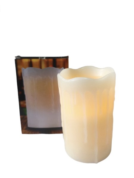 Świeca led lany wosk 12,5 x 8 cm