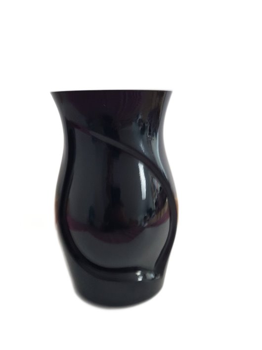 Wazon nagrobny W 21 - CZARNY POŁYSK - 27x17cm