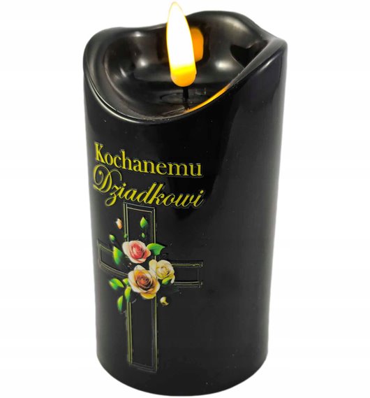 Wkład led do zniczy Cortina 12 cm*7 cm" Kochanemu Dziadkowi"