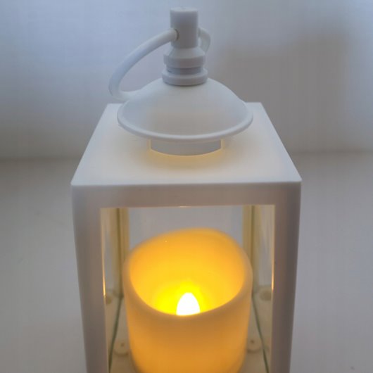 Lampion LED ozdobny na grób do ogrodu Cortina AŻUROWY 20,5cm