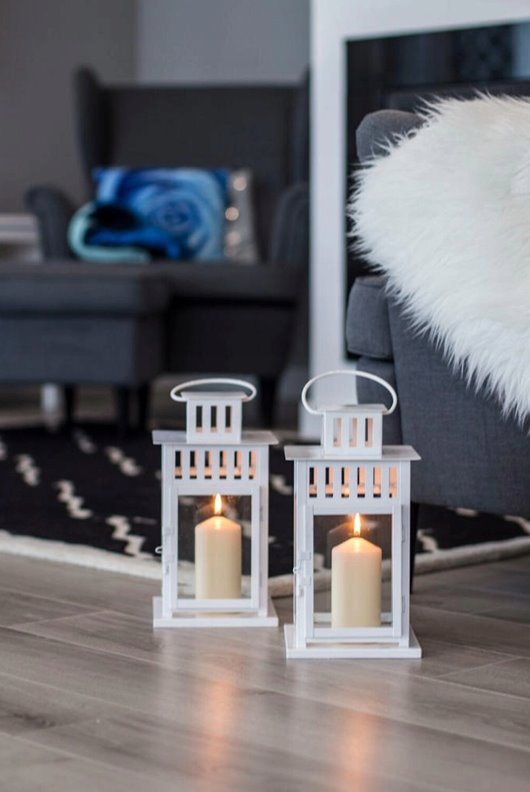 Świeca Klasyczna Duża Walec BISPOL Aura sw80/250-090 - BIAŁA 25cm / 160h