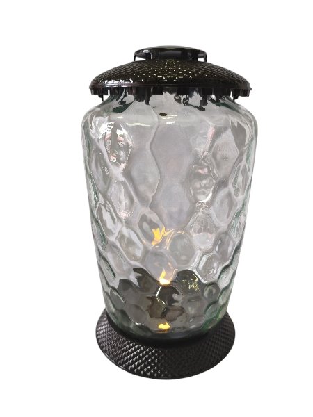 Znicz szklany duży OSAKA czarny