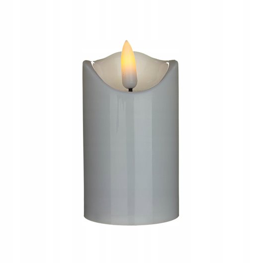 Świeca LED na baterie ciepła barwa 5* 9,5 cm stały płomień