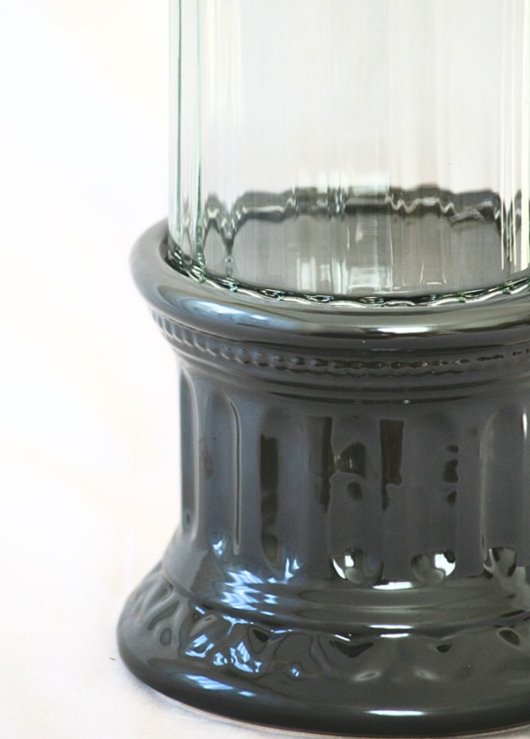 LAMPION ZNICZ CERAMICZNY ZS4 GRAFIT 35 cm