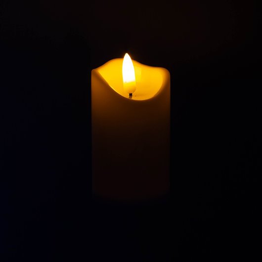 Świeca LED na baterie ciepła barwa 5* 9,5 cm stały płomień