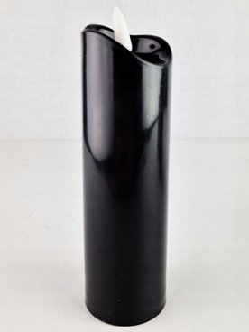 Wkład led do zniczy Cortina 17,5 cm Świeca Czarna