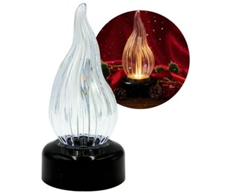 Świeca Dekoracyjna LED Czarny z Ruchomym Płomieniem Wkład do zniczy 15 cm